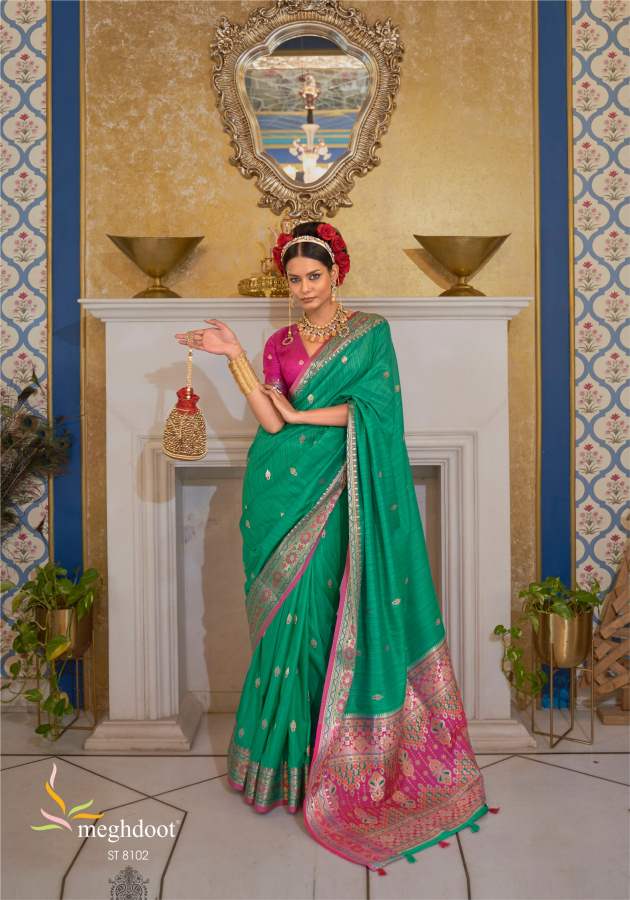 Meghdoot Namika 2 Heavy Silk Fancy Festive Wear Designer Saree Collection